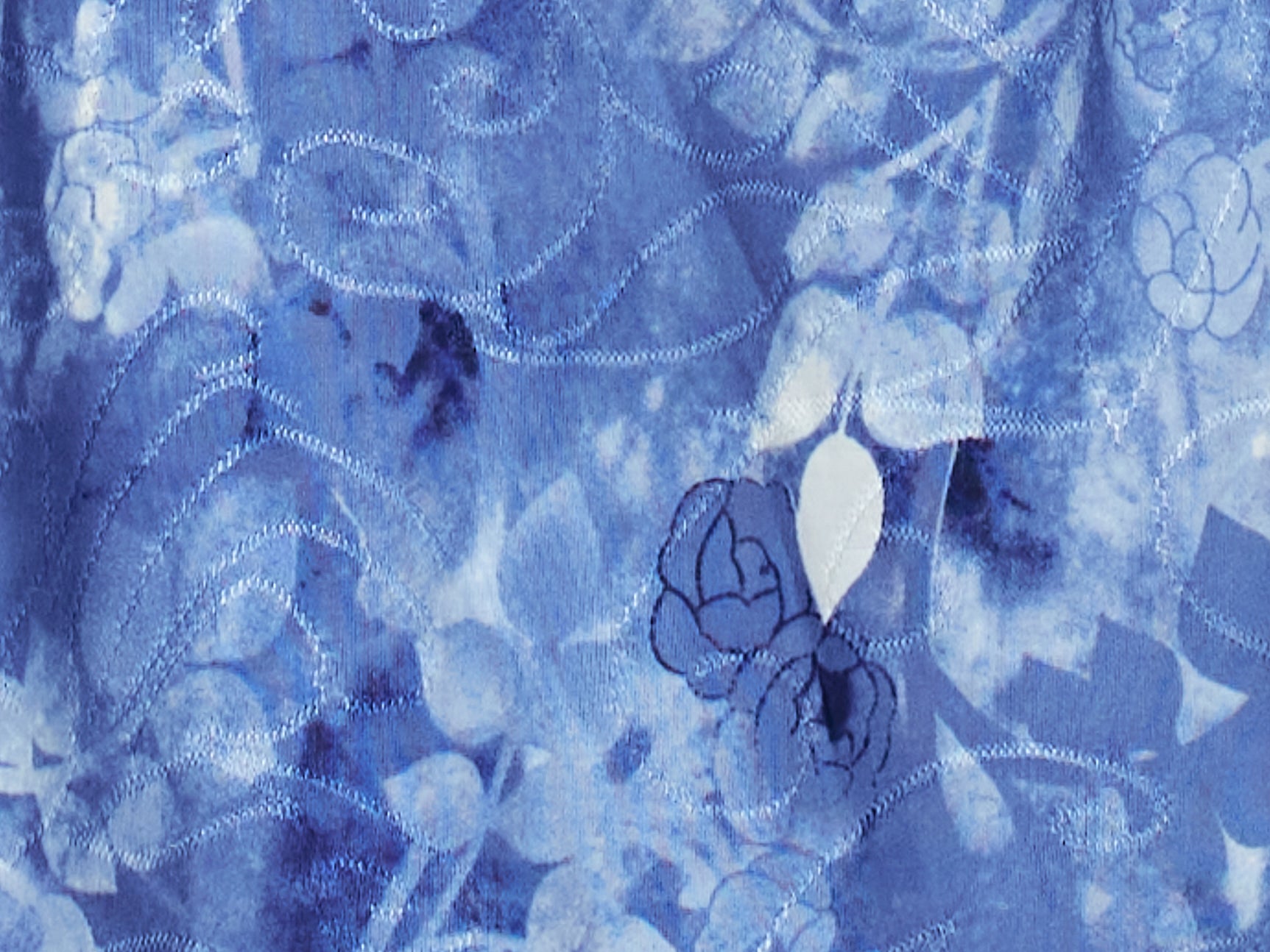 Roz & Ali Floral Tie Dye Jacquard Sleeveless Popover - 5