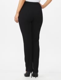 Roz & Ali Secret Agent L Pockets Pants - Average Length - Black - Back